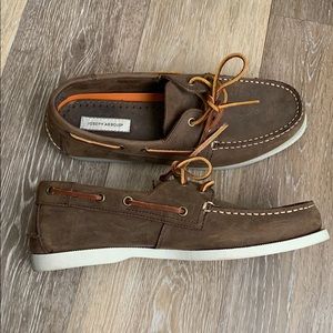 Genuine leather mens dark brown boat shoes 👞 ⛵️